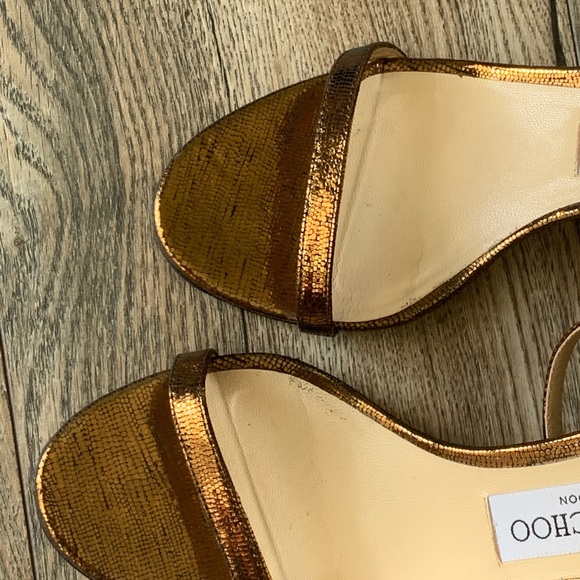 Jimmy Choo Minny Rust Lizard - Picture 2 of 13